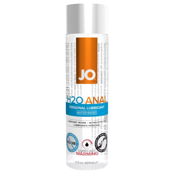 JO H2O Anal Warming - hřejivý anální gel na vodní bázi - 120 ml