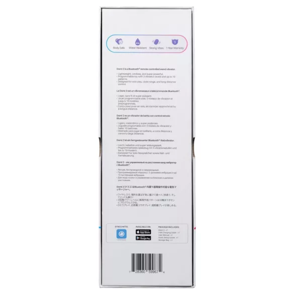 Lovense - masážní vibrátor - chytrý dálkově ovládaný - černý