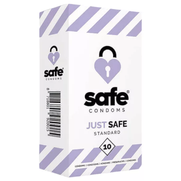 SAFE Just Safe - standard kondom - vanilka - 10 ks