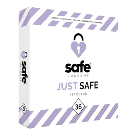 SAFE Just Safe - standardní kondomy vanilkové (36ks