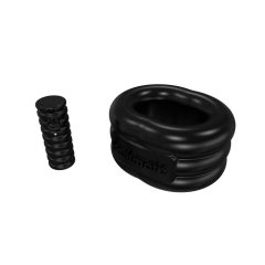   Bathmate Vibe Ring Stretch - vibrační kroužek na varlata a penis na baterie (černý)