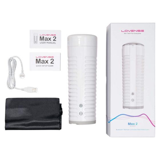 LOVENSE Max 2 - nabíjecí smart masturbátor (bílý)