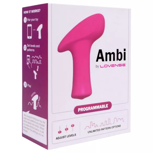 LOVENSE Ambi - chytrý, dvoumotorový vibrační stimulátor klitorisu (růžový)