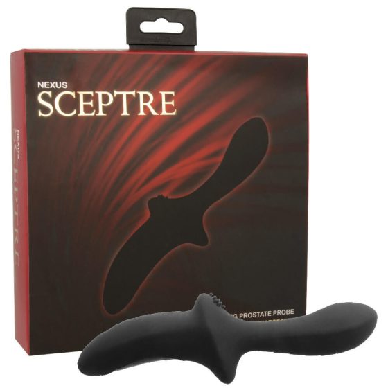 Nexus Sceptre - silikonový vibrátor na masáž prostaty (černý)