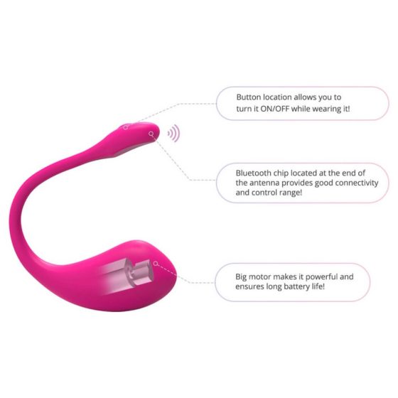 LOVENSE Lush 2 - nabíjecí smart vibrační vajíčko (růžové)