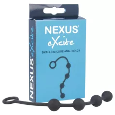   Nexus Excite - anální dildo s 4 kuličkami - silikon černé malé