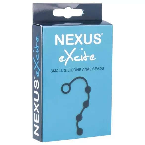 Nexus Excite - anální dildo s 4 kuličkami - silikon černé malé
