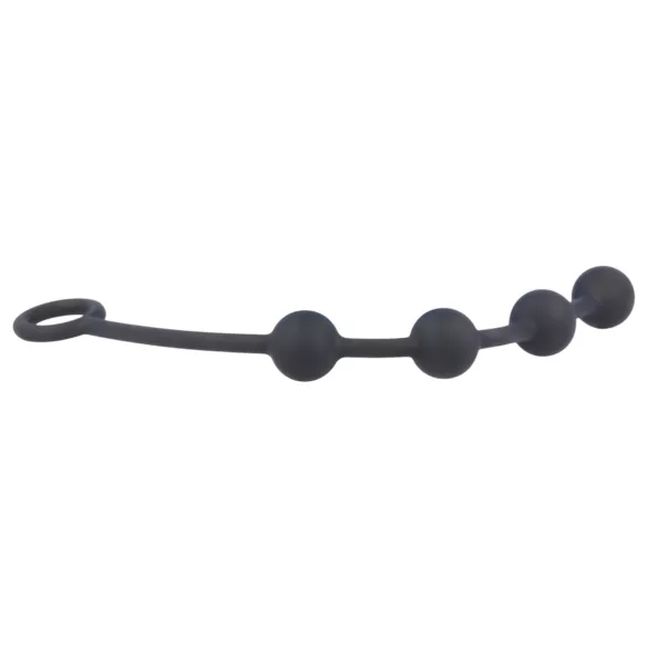 Nexus Excite - anální dildo s 4 kuličkami - silikon černé malé
