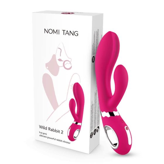 Nomi Tang Wild Rabbit 2 - dobíjecí vibrátor pro bod G s hůlkou (růžový)