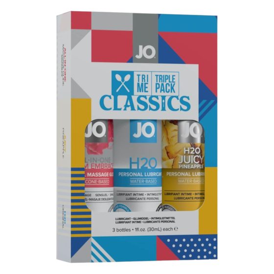 JO System Classics - sada různých lubrikantů (3ks)