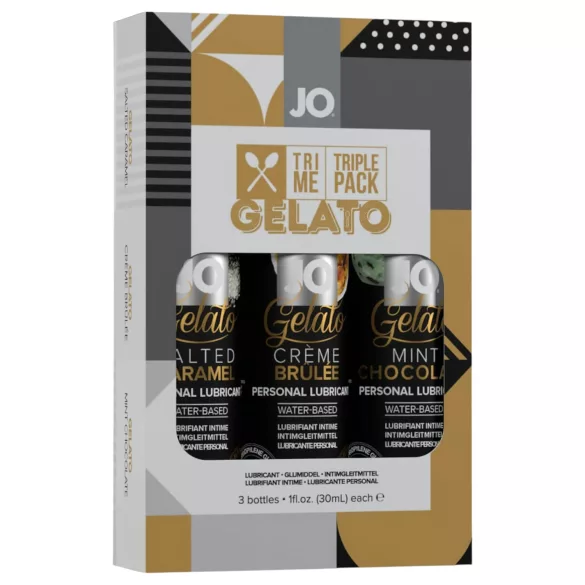 JO System Gelato - sada ochucených lubrikačních gelů - 3x30ml