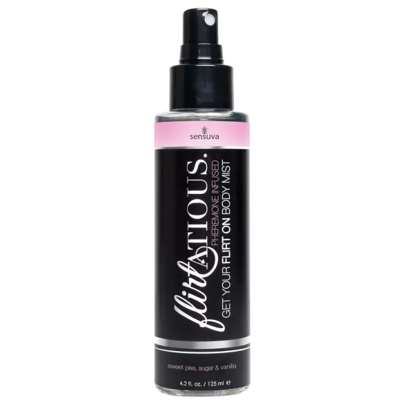 Sensuva Flirtatious - feromonový tělový sprej - vanilka-lotr vydra (125 ml)