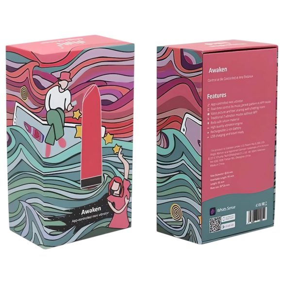 Magic Motion Awaken - chytrý mini akumulátorový vibrátor (červený)