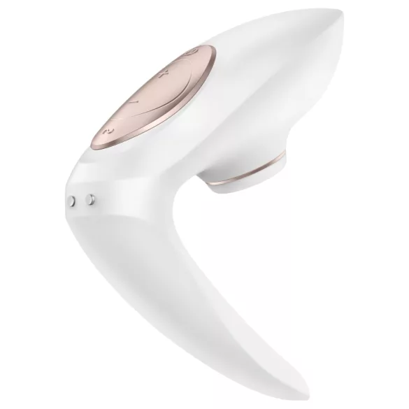 Satisfyer Pro 4 Couples - párový vibrátor s tlakovými vlnami - dobíjecí - bílý