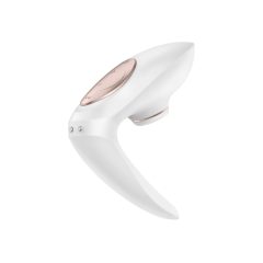   Satisfyer Pro 4 Couples - nabíjecí párový vibrátor a stimulátor klitorisu (bílý)