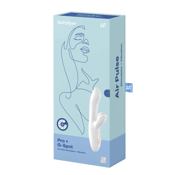 Satisfyer Pro+ G-spot - stimulátor klitorisu a vibrátor na bod G (bílý)