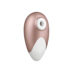   Satisfyer Deluxe - vodotěsný nabíjecí vibrátor na klitoris (béžově bílý)