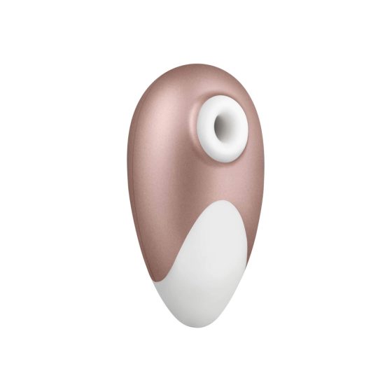 Satisfyer Deluxe - vodotěsný nabíjecí vibrátor na klitoris (béžově bílý)