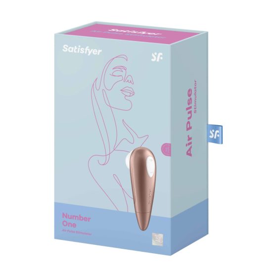 Satisfyer Number One - vodotěsný stimulátor klitorisu (hnědý)