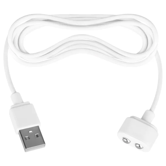 Satisfyer - magnetický USB nabíjecí kabel - bílý