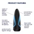 Satisfyer Men One - masturbátor s vakuovým efektem - modro-černý
