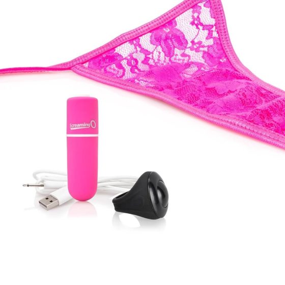 MySecret Screaming Panty - nabíjecí vibrační tanga (růžové) S-L