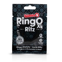   Screaming O Ritz XL - silikonový kroužek na penis (černý)