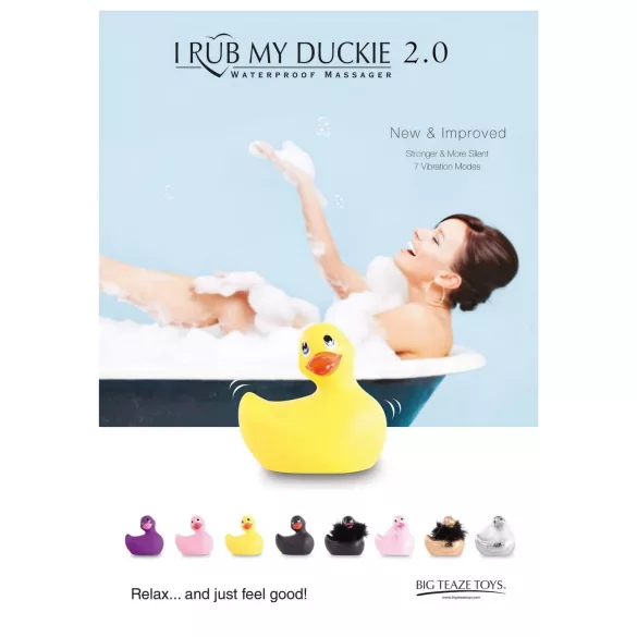 My Duckie 2.0 - vodotěsný vibrátor na klitoris - růžový