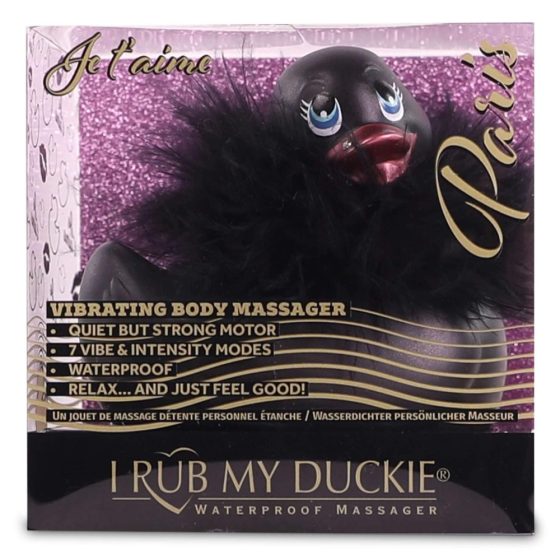 My Duckie Paris 2.0 - vibrátor na klitoris - hravá vodotěsná kačenka (černá)