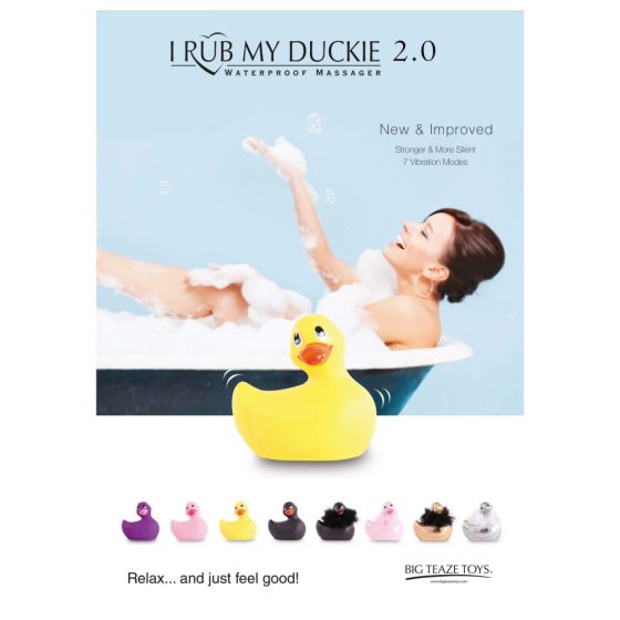 My Duckie Paris 2.0 - vibrátor na klitoris - hravá vodotěsná kačenka (růžová)