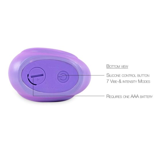 My Duckie Colors 2.0 - vodotěsný vibrátor na klitoris - proužkovaná kačenka (fialovo-růžová)