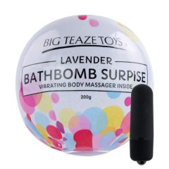   Big Teaze Toys - koupelová bomba s minivibrátorem (levandule)