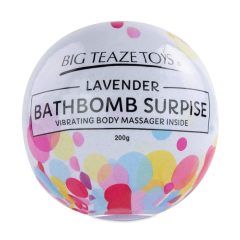   Big Teaze Toys - koupelová bomba s minivibrátorem (levandule)