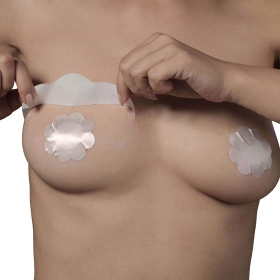 Bye Bra - Breast Lift & Silk Nipple Covers D-F Nude 3 Pairs