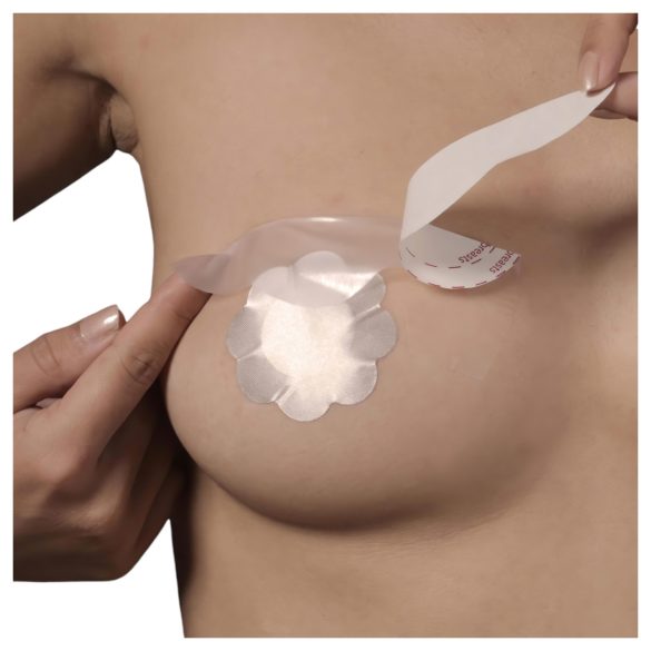 Bye Bra D-F - neviditelná podprsenková náplast - růžová (6 ks)