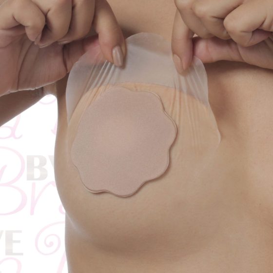 Bye Bra A-C - neviditelná náplast na zvednutí prsou - nude (4 páry)
