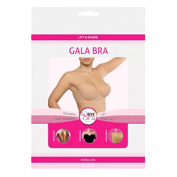 Bye Bra - neviditelná push-up podprsenka - samodržící - tělová