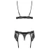 Obsessive - krajkové spodní prádlo set - černá