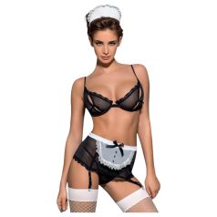 Obsessive Maidme - pokojská kostým set (6 ks) - L/XL