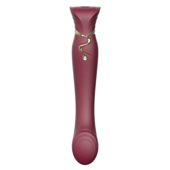 ZALO Queen - Inteligentní bezdrátový vibrátor na bod G a klitoris s impulsními vlnami (vínově červený)