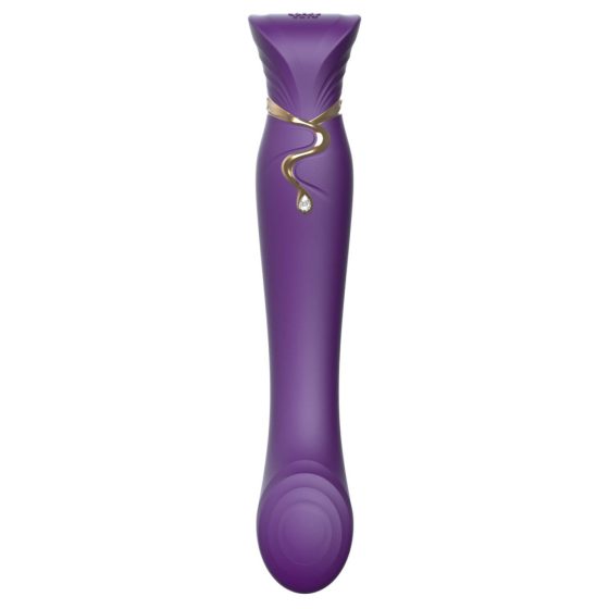 ZALO Queen - nabíjecí vibrátor na bod G a klitoris s impulsními vlnami (fialový)