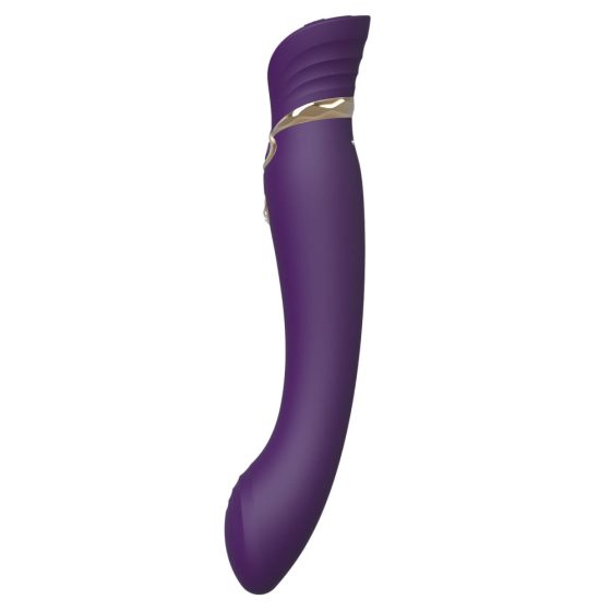 ZALO Queen - nabíjecí vibrátor na bod G a klitoris s impulsními vlnami (fialový)