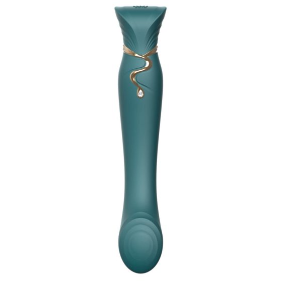 ZALO Queen - dobíjecí vibrátor na bod G a klitoris s pulzní vlnou (zelený)