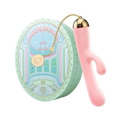   ZALO Ichigo Rabbit - nabíjecí luxusní vodotěsný vibrátor s ramínkem na klitoris (růžový)