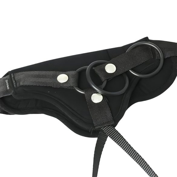 Sportsheets Plus Size - černý postroj pro připínací pomůcky
