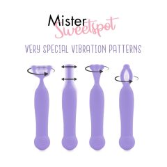   FEELZTOYS Mister Sweetspot - dobíjecí, vodotěsný vibrátor na klitoris (fialový)