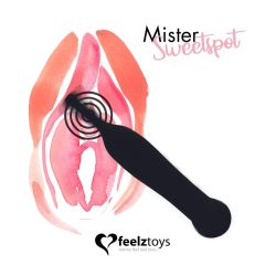   FEELZTOYS Mister Sweetspot - vodotěsný vibrátor na klitoris na baterie (černý)
