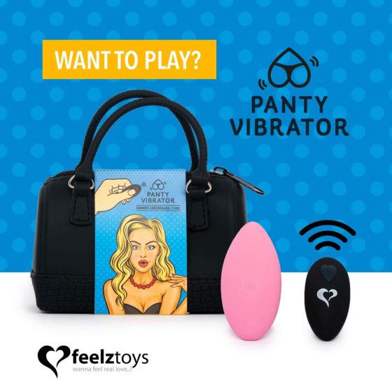 FEELZTOYS Panty - nabíjecí vibrátor na klitoris s dálkovým ovladačem (růžový)