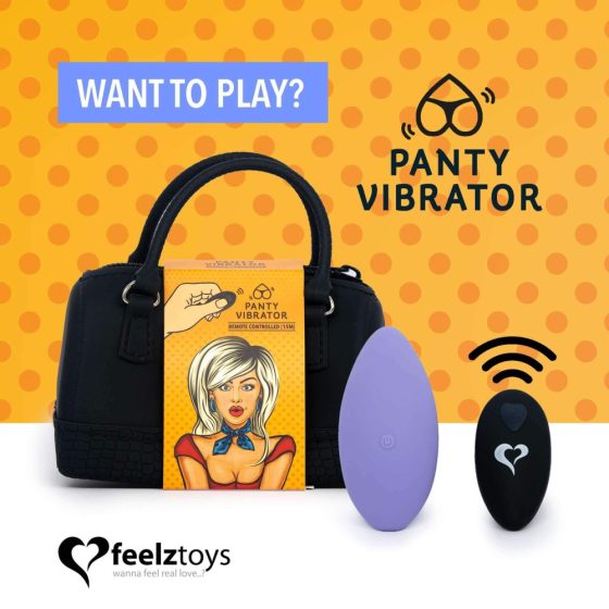 FEELZTOYS Panty - nabíjecí vibrátor na klitoris s dálkovým ovladačem (fialový)