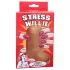 Stress Willie - antistresový míček - penis tvar - natur